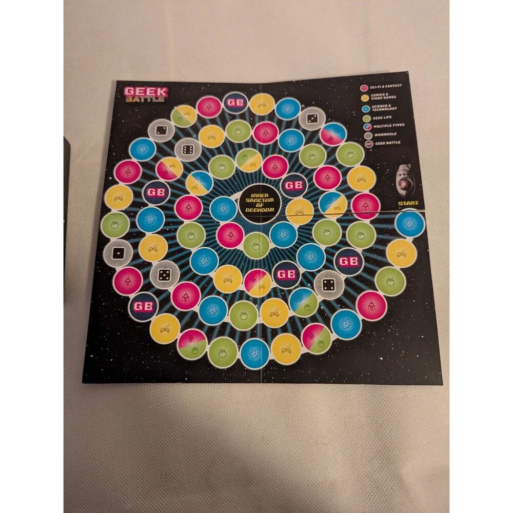 Chronicle Books~GEEK BATTLE Board Game~The Game of EXTREME Geekdom